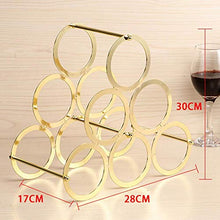 KUMOPYU Portabottiglie Portabottiglie da Vino Mobile Portabottiglie per Whisky Espositore in Metallo Espositore per Bottiglie di Vino da Cucina - Oro Porta Vino Arredamento Casa Porta Bottiglie