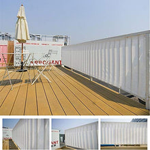 JIANFEI Balcone Frangivista Telo Privacy, All'aperto Giardino Protezione UV Panno Ombra Casa Tessere Maglia Protezione Copertina, 56 Dimensioni Personalizzabile (Color : White, Size : 1x10m)