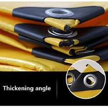 HZWLF Grande Tela Cerata Resistente, teloni, Tela Cerata in PVC 0,55 mm tettoia Esterna Giardino Tenda Parasole Impermeabile Tenda da Sole Tenere Calda Tenda, Giallo, 2X2 m