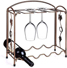 ACUIPP Controsoffitto Multifunzione 4 Bottiglie Bottiglie Del Vino Display Del Vino da Appoio Del Ferro da Appoio Del Ferro da Appoio Del Vetro Del Contenitore Del Vetro Di Vetro Moderno Design Minim