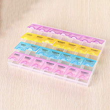 2pcs 7 giorni pillola scatola organizzatore medicina tablet dispensatore organizzatore settimanale
