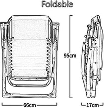 PAKUES-QO Sdraio reclinabile Sdraio Sdraio Sdraio/Pieghevole comodità Sling Chair Reclinabile Zero Gravity con poggiatesta Campeggio Esterno Viaggi Spiaggia Giardino Sedia da Pesca Sedie a Sdraio
