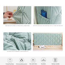 ZHKGANG Fodera per Testiera Copriletto in Tessuto all-Inclusive Copriletto con Copertina Morbida Parapolvere in Stile Europeo Semplice E Moderno,Pink-160cm