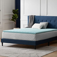 LUCID Topper ondulato in memory foam gel rinfrescante – Coprimaterasso 5cm – Topper Singolo 80x190 cm