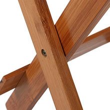 Sgabello quadrato in bambù Sgabello portatile Sgabello ecologico, bordo liscio per uso domestico portatile per camera da letto del bagno