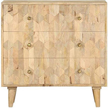 YUDIAN Cassettiera Mobiletto Portaoggetti con Cassetti Comodino per Soggiorno Camera 65x40x95cm in Massello di Mango