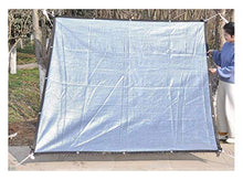Panno dello Schermo Canopy Copertura vegetale 80% di Alluminio Heat Reflective Panel Ombra Panno Paralume in Tessuto Poly Tarp con Occhielli Outdoor Reversibile