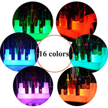 HNCS Display per Bottiglie di Liquore Illuminato A LED 3 Tier Illuminato Balconcino Portabottiglie con Telecomando per Bar da Casa Bevande per Illuminazione