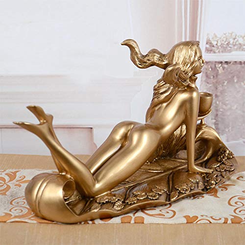 JLXQL Statue Soprammobile Statuine Decorazione Portabottiglie Portabottiglie Portabottiglie Decorazione Arredamento   Soggiorno Rosso