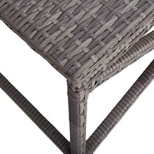Tidyard Panchina da Giardino 120 cm in Polyrattan Grigio, Panchina da Giardino, Panchina da Esterno 120 x 40 x 43 cm