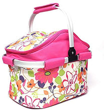 LIYT 20L Grande capacità All'aperto Ispessito Isolamento Bag Pieghevole Beach Portatile Panno Cesta Regalo, Isolato Basket,B