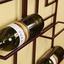 PZW Cremagliera Del Vino Semplice e Creativa Arte Del Ferro Stile Retrò Decorazione Bar Caffè Appeso a Parete Portabottiglie da Vino