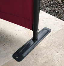 QUICK STAR Paravento da Giardino 220 x 165 cm 4 parti pieghevole Divisorio in Tessuto Balcone Protezione della Privacy Rosso Rubino