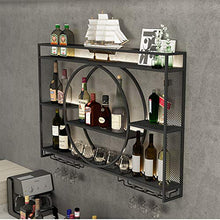 Portabici per Vino, Home Bar Parete Appeso A Portata di Vino Stoccaggio in Ferro Battuto Espositore in Ferro Battuto per Vino Bianco,Nero