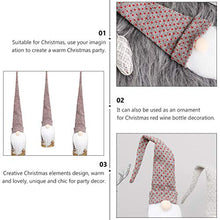 Cabilock 3 Pezzi Copri Bottiglia di Vino di Natale Peluche Gnomi Scandinavo Svedese Santa Tomte Bambola Giocattolo Rosso