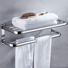 AINIYF Bagno Bagno Doccia Mensola Organizzatore Parete Punch Libero dell'Acciaio Inossidabile 304 2 Tiers portasciugamani, 2 Metodi di Installazione, 2 Formati (Dimensione: 50x24.5x20cm)