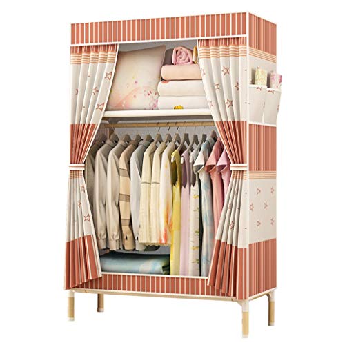 Guardaroba Hanger Piano Camera da Letto al Coperto con Coperchio Antipolvere Stendino Semplice Armadio XINYALAMP (Color : A)