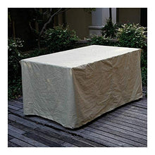 LSXIAO All'aperto Terrazza Fodere per Mobili, Tessuto Oxford Resistente, A Prova di Vento Impermeabile Anti-UV con Occhielli Adatto per Mobili Quadrati/Rettangolari