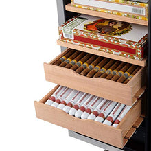 XJBHRB Armadio per Sigari Elettronico, Risparmio Energetico, Scatola per Sigari di Grande capacità Set, 2 Ripiani in Legno + 2 Cassetto
