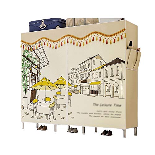 NXYJD Panno Armadio for i Vestiti Tessuto Pieghevole ripostiglio Gabinetto Camera Mobili for la casa
