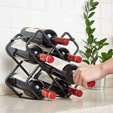 WZHZJ Supporti da Tavolo di stoccaggio del Vino del Supporto del Metallo del controsoffitto del Supporto di Free Standing (Size : M)