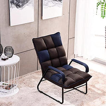 -Recliner Sedia Brown Dark Brown Lazy Divano Lazy Sedia per Il Tempo Libero Sedia a Sdraio Balcone Balcone Camera da Letto Pranzo Break Pieghevole Sedia Poltrona Couch Moderno Sofà