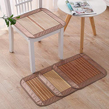 XHNXHN Nature Bamboo Square Summer Cool Chair Pad Cuscino per Sedile per Ufficio Divano per Auto Ristorante Raffreddamento Cuscini per sedie da Pranzo K 18x18In * 2