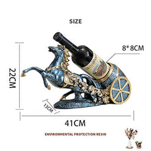 Kuan portabottiglie,Porta Bottiglie di Vino,Creativo Retro Grape Wine Rack Decorazione Carrozza Home Wine Glass Bottle Decoration New House Living Room Gift Decoration