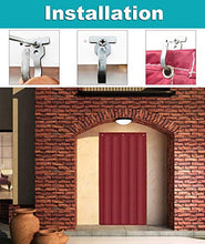 WUZMING Tende per Porta Isolata Termicamente Inverno Isolamento Camera Climatizzata A Prova di Vento Panno Oxford Resistente allo Sbiadimento per Magazzino, Corridoio, Porta del Patio