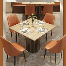 Arredamento Set Di 4 Sedie Da Pranzo In Accento, Pelle PU Impermeabile Rivestita Con Gambe In Metallo Oro Nero, Bancone Della Cucina Occasionale Sedie Laterali Soggiorno Con Braccioli Lounge Ufficio R