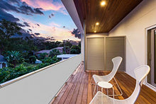 SUNNY GUARD Copertura per Balcone Giardino Schermo Privacy Resistente ai Raggi UV PES Telo frangivento Impermeabile con Fascette,90x500cm Grigio