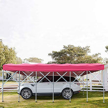 ZDYLM-Y Tenda da Festa Impermeabile per tettoia per Auto per carichi Pesanti, Gazebo per Garage Portatile, Facile da scalare, Rosso,4x4x2m