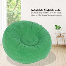 Divano Gonfiabile per Il Tempo Libero, Divano Singolo per Interni per Esterni, Balcone da Giardino ergonomico Pieghevole in PVC per Regalo Soggiorno(Light Green)