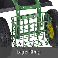 Patio Sedile Scorrevole Mobile Seating sede Giardino Lavoro del Carrello di acquisto per casa e Giardino,Verde