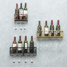 CCLLA Portabottiglie da Vino da Cucina con portabottiglie in Metallo, portabottiglie in Metallo a Parete, portabottiglie a Sospensione, mensola per Vino per Bar/Cucina/Mobile, Mazze da Cantina