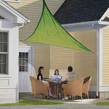 TRITTHOCKER Triangolo 5x5x7 Tenda a Vela, Panno di Oxford baldacchino Impermeabile, tettoia Esterna, Adatto a terrazza con Giardino all'aperto,Verde