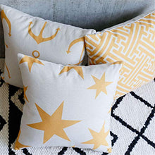 Geometria Square Printed Cotton Cushion Mediterranean Throw Pillow Per Home Sofa Couch Chair Back Seat 18 X 18 Inch 2 Pcs,10#