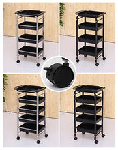 Jia He Carrello Carrello - Tool Car Beauty Salon Passeggino Rack Barber Shop Parrucchiere Tool Cart Tool Cabinet Carrello portautensili Portatile a Quattro Ruote