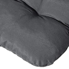 Beautissu Set di 2 Cuscini per sedie da Giardino Flair NL 100x50x8cm - Comoda e soffice Imbottitura - Ideale Anche per spiaggine - Grigio Grafite