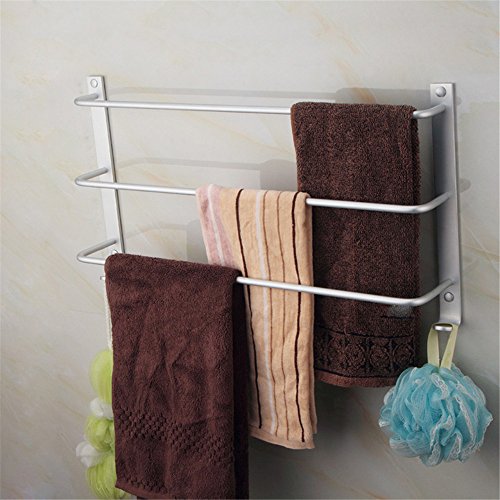 MBYW Portasciugamani Moderno e Minimalista Alto carico Portasciugamani Elegante da Bagno Mensola portaoggetti Mensola Bagno portasciugamani, 40 cm