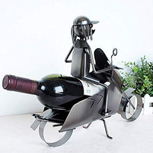 LHQ-HQ Stile Moto Artigianale Vino Rack Metallici Decorazione della casa della Scultura a Mano Bottle Holder Vino Contenitore Decorazione Domestica del mestiere del Ferro Regalo Artigianato Ornamento
