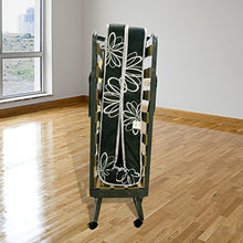 Baldiflex Brandina Pieghevole con Materasso Singolo in Water Foam H 10 Cm Misura brandina 90x200 cm doghe in Legno di faggio Albert con Ruote