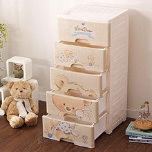 MICEROSHE Armadio Semplice Durevole 5 cassetti in plastica archiviazione cassetti dell'organizzatore di immagazzinaggio unità for la Camera Bambini di Studio Ingresso Corridoio Design Pratico