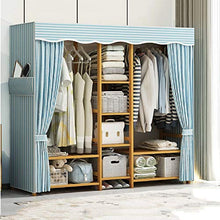 TWDYC Tessile Armadio Appendini casa Closet da Letto mobili Gabinetto Sguardo Guardaroba Pieghevole Non Tessuta (Color : B)