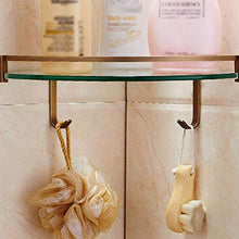Semplicità Elegante Scaffale a Muro Scaffale Galleggiante Scaffali per Bagno in Legno Scaffale Triangolo Telaio Portasciugamani Decorazione Semplice Cornice Angolare Guardrail Hook Up - 2 Strati, HJ