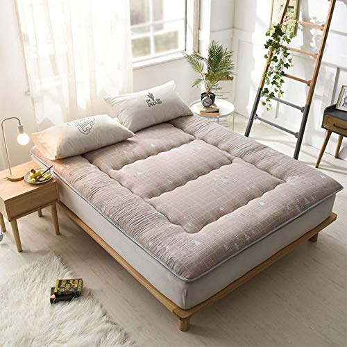 LJYY dormitorio Futon coprimaterasso, Tappetino Cuscino Pieghevole stuoie-B 150x200 cm (59x79 Pollici)