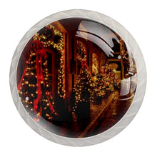 Maniglie per cassetti Manopole per cassetti Manopole rotonde Confezione da 4 per armadietto, cassetti, cassettiere, cassettiere ecc - Natale