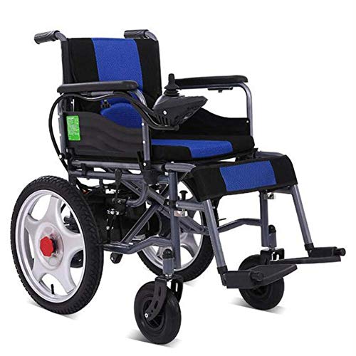 Accessori per la casa Anziani Disabili Carrozzine elettriche Leggero Compatto Pieghevole Sedia a rotelle elettrica Sicura commutabile Manuale Modalità automatiche Sedia a rotelle motorizzata durevo