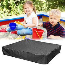 PERFETSELL Copertura per Sabbiera 120cm x120 Custodie per Sandbox Copertura Protettiva per Sandbox e Mobili Copertura Protettiva Impermeabile per Sandbox Tessuto Oxford (Nero)