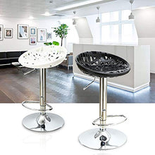 LXYPLM Sgabello Sedie Bar Barstools Rotazione Regolabile Bancone Sedie Sedile, casa Pub creativi for Il Tempo Libero Alti sgabelli con poggiapiedi e Cromato Base Arredo Bar Cucina (Color : B)